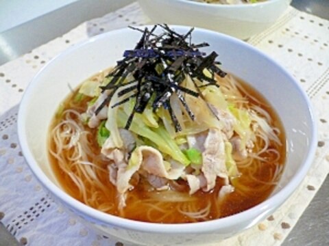 豚しゃぶ素麺